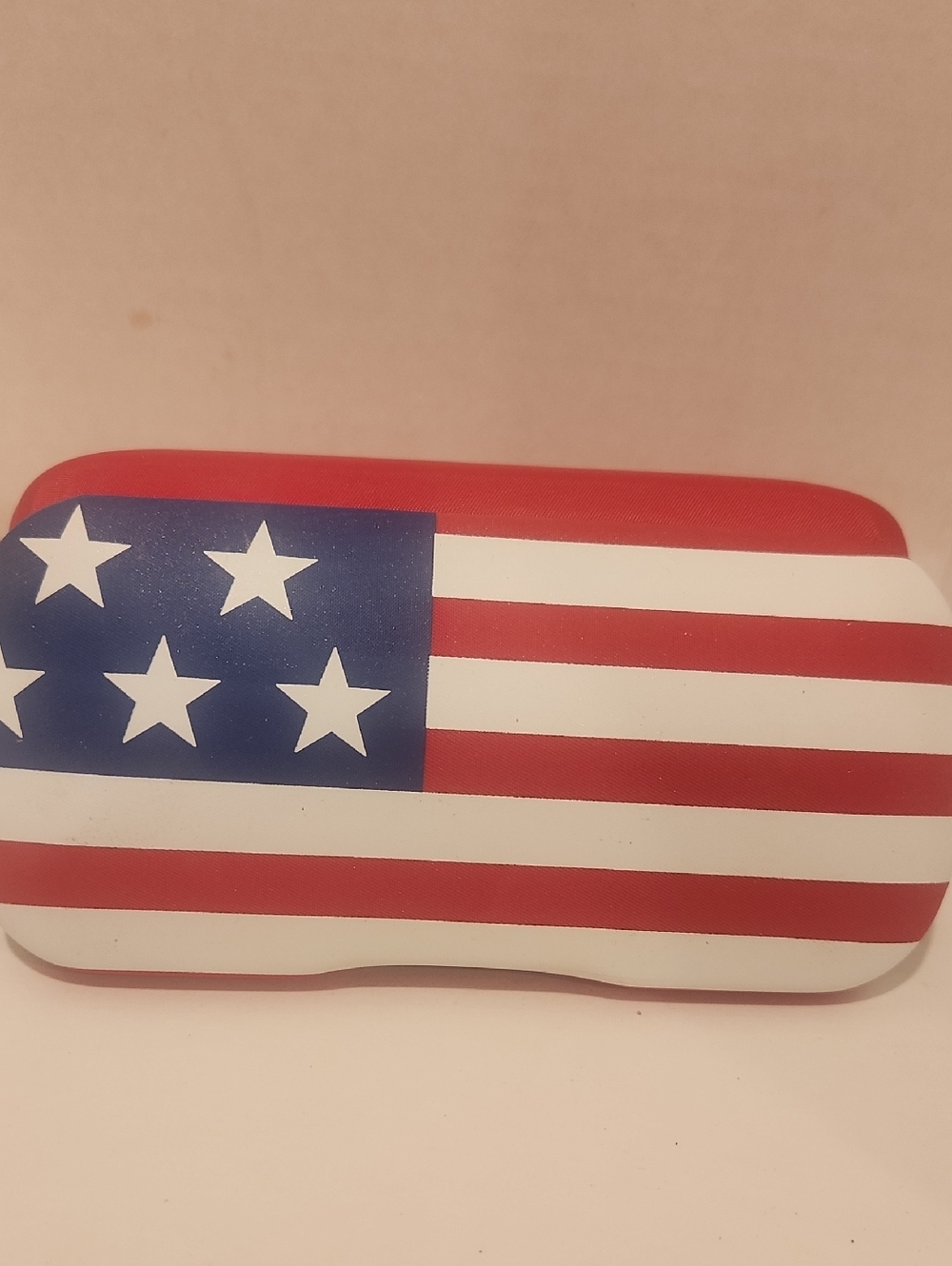 Patriotic American Flag Hard Sunglasses Case - Red White Blue